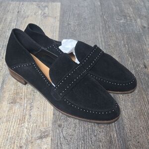 Lucky Brand Black Suede Loafers